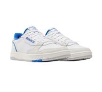 (4 UK, White/Blue) Reebok Womens/Ladies Phase Leather Court Trainers