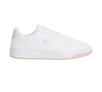 (4 UK, White/Pink) Lacoste Womens/Ladies Court Pro Trainers