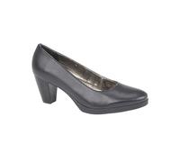 (4 UK) Womens Mod Comfys Ladies Court Shoe Black