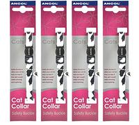 4 Units Saver Pack - Ancol - Camoflage Cat Collar Black/ White