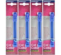4 Units Saver Pack - Ancol - Gloss Reflective Cat Collar Blue