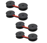 4 Universal Typewriter Ribbon Replacement Ink Spool Ribbon Twin Spool Black Red Will Fit Most Old Typewriters Reliable, Long-Lasting Performance Easy Installation Replacement Ribbons (Set B)