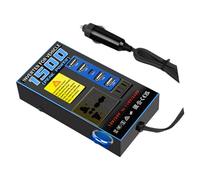 4 USB Ports 200W Automotive Inverter Converter with Quick Charging USB Ports Suitable for Laptop & Phone Mobile Devices Car Power Inverter