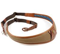 4 V Design Wing - Professional Shoulder Sling Strap for Photography Leather/Fabric Canvas Attack Ring Handmade in Italy with Plant Tuscan Leather, Adjustable Pre Curved Padded Col: Brown