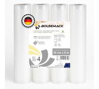 4 Vacuum Food Sealer Rolls - 30cm X 6 Metre Roll