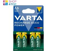 4 Varta Recharge Accu Recycled AA Batteries LR6 2100mAh NiMH 1.2V HR6 4Pack NEW