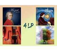 4 Vinyls Classical music : Mozart , Chopin , Vivaldi , Cello