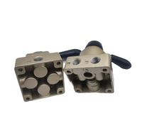 4 Way 3 Position Manual Valve Pneumatic Hand Operated Manual Operated Air Switch HV-02 03 04 HV-200B/D HV200-02 300-03 400-04(Hv-04)