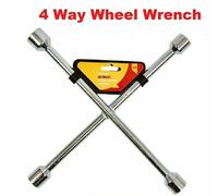 4 Way Car Van Wheel Nut Wrench Brace Spanner 17MM 19 MM 21 MM 23 MM