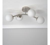 4 Way Ceiling Light Fitting Gold Silver Black Living Room Lights Globe Shades