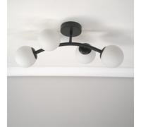 4 Way Ceiling Light Fitting Gold Silver Black Living Room Lights Globe Shades