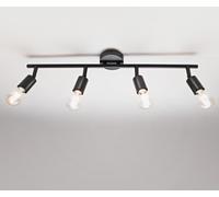 4 Way Ceiling Light Spotlight Lamp Modern Living Room Bedroom Adjustable Black