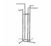 4 Way Clothes Rail All STRAIGHT ARMS Fashion Clothes Rail For Shops Saloons Retail Shopfitting Garment Rail