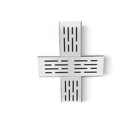 4 Way Connectors Trench Drain System Kit for Driveway, Bathroom, Kitchen, Yard, Garage Floor Drain, Shower Drain (10x3x25cm/3.9x1.2x9.8in)