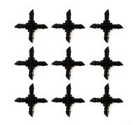 4 Way Cross Fitting, 4mm Cross Micro Irrigation Barbed Connector Garden Watering for Hozelock for Landscaping, Glass Greenhouses（25Pcs）