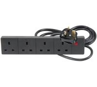 4-Way Extension Lead, Neon