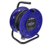 kenable 4 Way Gang Mains Extension 13 Amp Power Outlet Reel Cable 50m