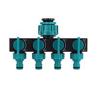 4 Way Hose Splitter Water Tap Connector Heavy Duty ABS Garden Hose Distributor for Agricultural Irrigation Greenhouse Seedling Growth 7.1x4.7x3.1in