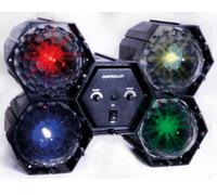 4-Way Led Crystal Light Effect FXLab Black One Size