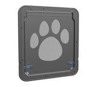 4-Way Lockable Plastic Pet Big Dog Door for Screen Window Safety Flap Gates Tunnel Fence for Cats & Doggie