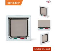 4-Way Locking Cat Flap 309 - Secure Weather-Proof Door for Small to Medium Cats
