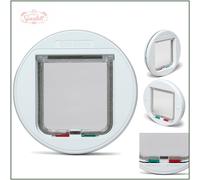 Cat Mate 4 Way Locking Glass Fitting Cat Flap Medium