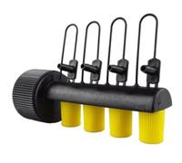 4-Way Manifold for Micro Irrigation Tube - Crafted with Precision Engineering, Seamlessly Connects to Your existing Water Source, Transforming it into a hub for Micro Irrigation tubing (Pack of 1)