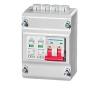 4 Way Metered Supply Isolator 100A with Surge Protection Isolator Switch Disconnector for Circuit Breakers 40KA Type 2 Surge Arrestor - Easy To Install