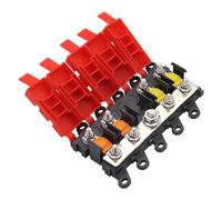 4-Way Midi Fuse Holder Car Copper Power Distributor Boat Motorhome Caravan Caravan Fuse Box Midi Holder with 30A 60A 100A Fuses