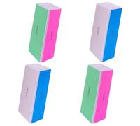 4 Way Nail Buffer Block (4 Pcs), Nail Shine Buffers Blocks Files for Natural and Acrylic Nails Smoother Buffing Block Polisher Fingernail File Buffer 120/240/600/3000 Grit for Buffing Shinning