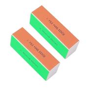 4-Way Nail Buffer Block, Gentle Nail File for Natural & False Nails, Buff, Smooth & Shine, Portable Manicure Tool for Home & Travel (2PCS)