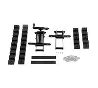 4 Way Pressure Release Clamp, Wood Panel Corner Positioning Clamping Bracket with Screws, Black - Adjustable Pressure from All Sides, Prevents Panel Bending and Buckling for