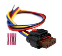 4-Way Radiator Shutter Actuator Connector Harness Compatible with Cadillac ATS 2016-2019 Wiring Pigtail 1456426-6