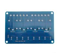 4-Way Relay Board 10A AC250V DC30V High Current(5V) | 4 independent outputs, low level trigger, optocoupler isolation, 5V for logic input, for arduino compatible