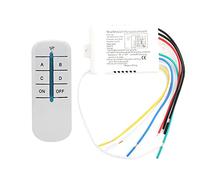 4 Way Remote Switch 4 Ways ON/OFF Wireless Wall Light Receiver Transmitter Remote Control Switch Anti-disturbance for Home Stairs Passageway 220V