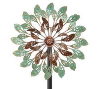 4-Way Rotation Wind Spinner, Metal Kinetic Outdoor Garden Yard Decor