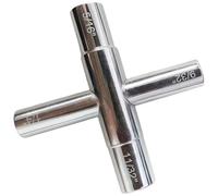 4 Way Sillcock Key, 1/4", 5/16", 9/32", 11/32" - Faucet Wrench, Fire Hydrant Wrench for Water Meter Tool, for Stopcock, Water Spigots, Wall-hydrant, Control Cabinet and Valves, 1 Pack