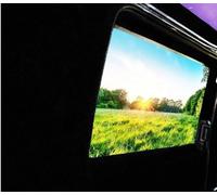 4 Way Stretch Carpet Van Lining Kit for Campervan Conversion, Motorhome, Caravan, Car Vehicle Interior with or Without Fabric Spray Glue Adhesive (Black, 9m x 2m)