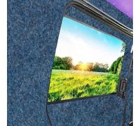 4 Way Stretch Carpet Van Lining Kit for Campervan Conversion, Motorhome, Caravan, Car Vehicle Interior with or Without Fabric Spray Glue Adhesive (Ocean Blue, 10m x 2m + Glue)