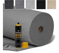 4 Way Super Stretch Van Lining Carpet, Includes Free High Temperature Adhesive Glue Spray 2M Width, Van Camper Conversion Lining Pliable Carpet Trim (Anthracite Grey, 3M X 2M & x3 Glue)