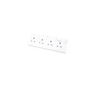 4 Way Switched Fused 13 Amp Converter Socket 1 or 2 Gang Sockets to 4 Gang