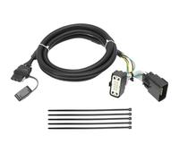 4 Way Trailer Wiring Harness Compatible with 2011-2019 Fo-rd Explorer, Flat Trailer Light Connector Assembly, Plug and Play Trailer Light Wiring 56172 118540