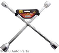 4 Way Universal Wheel Nut Brace 17mm 19mm 21mm 23mm Car Van Wrench Cross Spanner