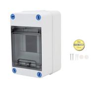 4 Way Water Proof Distribution Box Outdoor Circuit Breaker Enclosure Blue Screws for Indoor Outdoor Applications