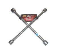 4 Way Wheel Wrench - Comes With A Euro Hanging Slot Clip - Maypole 761