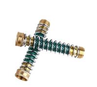 4 Ways Heavy Duty Brass Garden Hose Splitter Bibcock Connector Spigot Adapter Tap Faucet Hose Kink Protector(KinkProtectorEU)