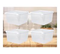 4 Wham Food Storage Container 15L Large Food Preserve Box 32.5cmx18cm