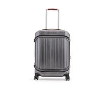 4 wheel cabin suitcase for laptop 17,3, unisex, Piquadro, Cabin Bags, Gray, ONE SIZE, Suitcases ONE SIZE