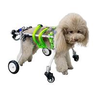 4-Wheel Dog Wheelchair for Disabled Dogs, Complete Support Cart for Rear/Front Leg Rehabilitation, Pet Mobility Aid for Canine Recovery and Comfort