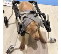 4-Wheel Dog Wheelchair for Full Support - Pet Mobility Cart with Chest Protection, Assistive Walker for Front & Back Leg Rehabilitation, Lifting Aid for Disabled Dogs